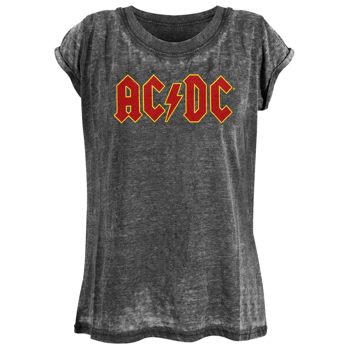 Tee Shirt Femme AC/DC - Burnout Logo