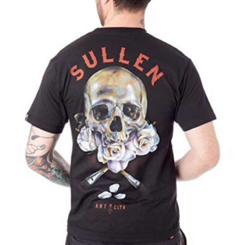 SULLEN ART - PAVIA BADGE SKULL ROSES