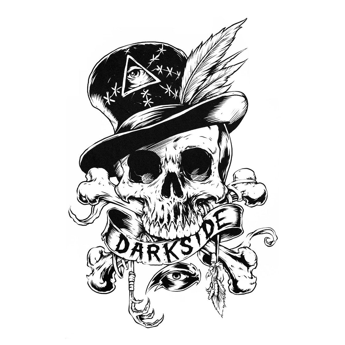 T-Shirt Homme 
DARKSIDE - White Voodoo Skull